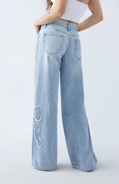 BELLO | BAGGY JEANS MED SLØJFE