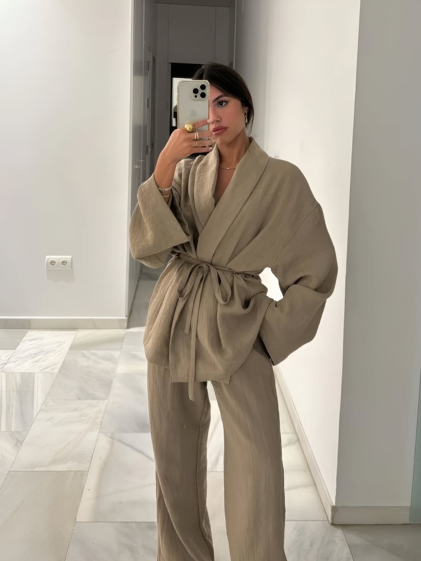 MAYA | KIMONO LINNED SÆT