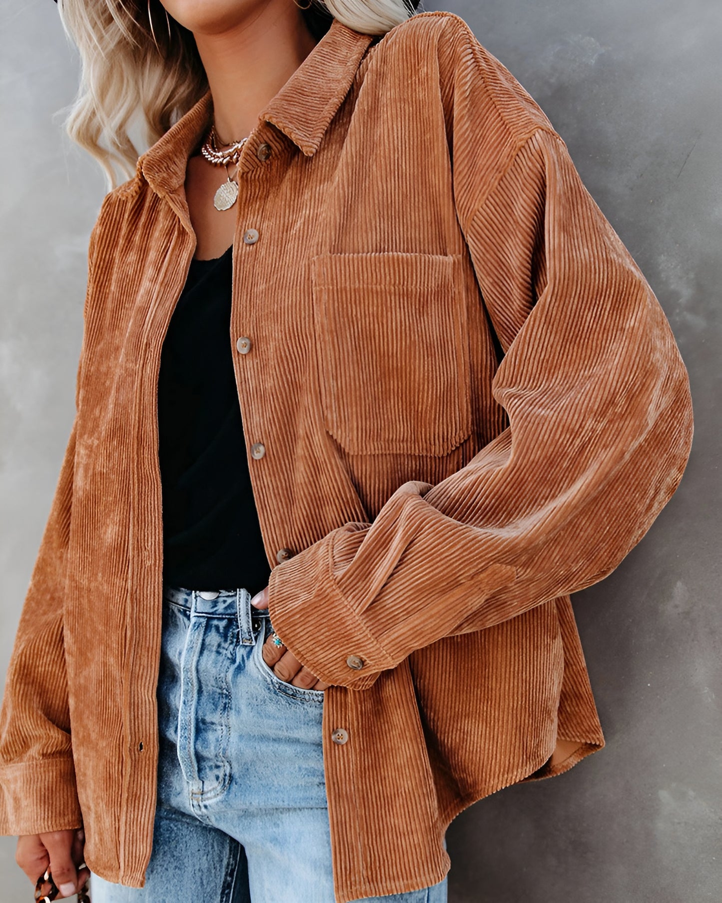 BELLA™ | Vintage Corduroy Skjorte