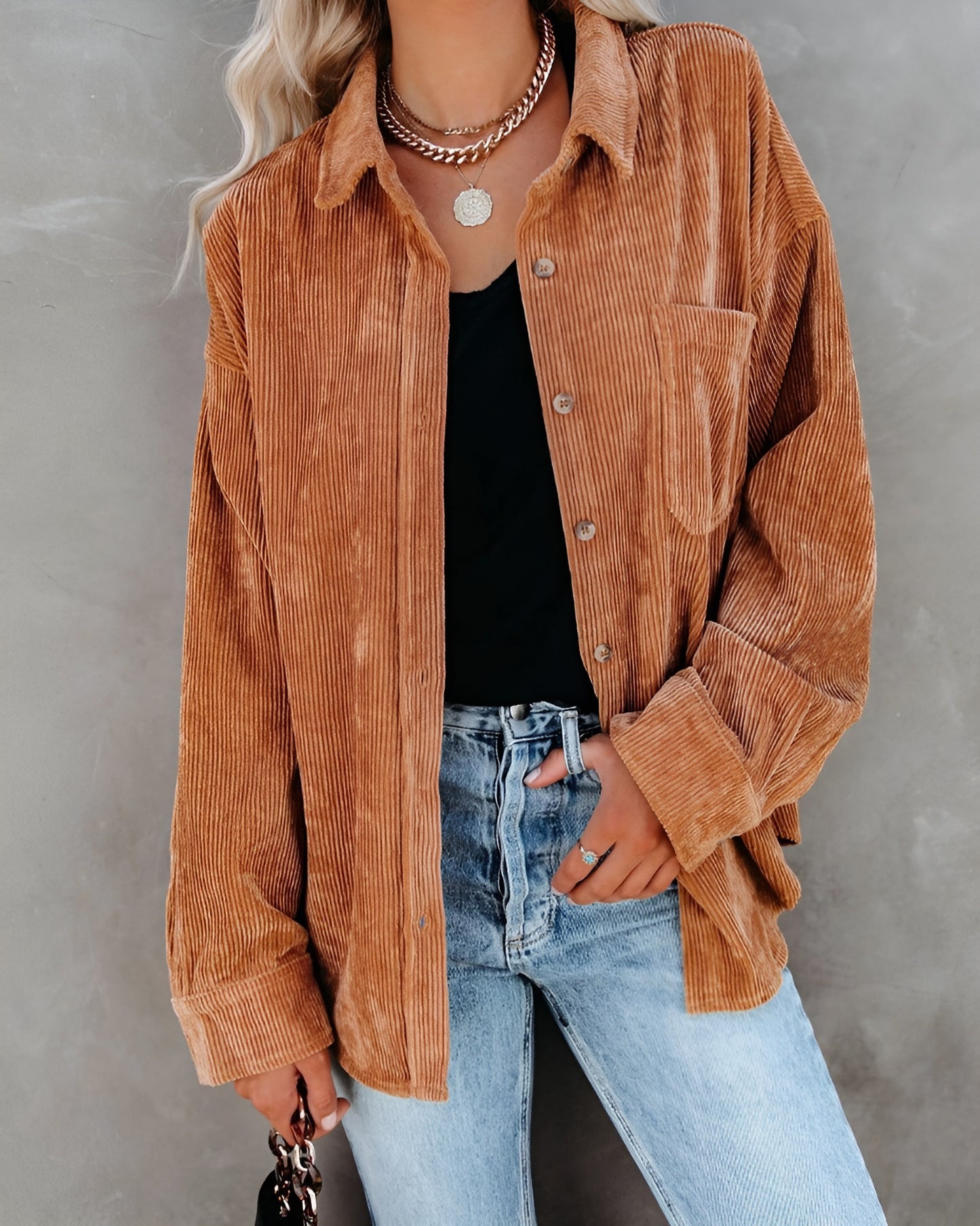 BELLA™ | Vintage Corduroy Skjorte